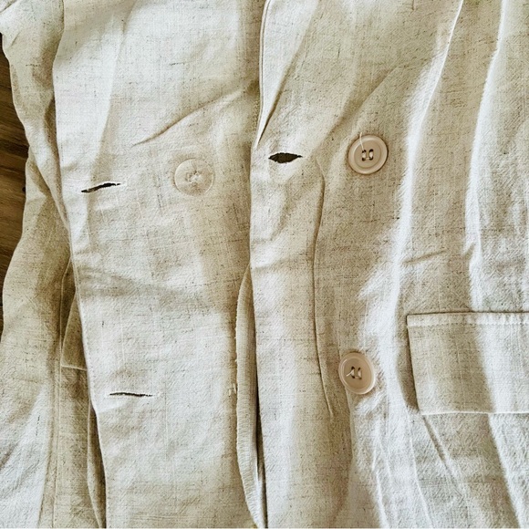 Ecru Linen Blazer - Picture 10 of 13
